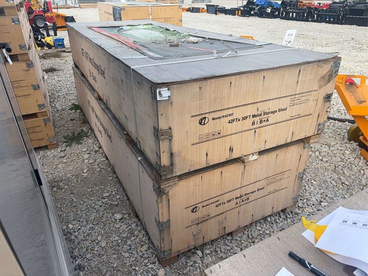 unused-allmetal-42’-x-30’-x-13’-metal-garage-kit-image-3