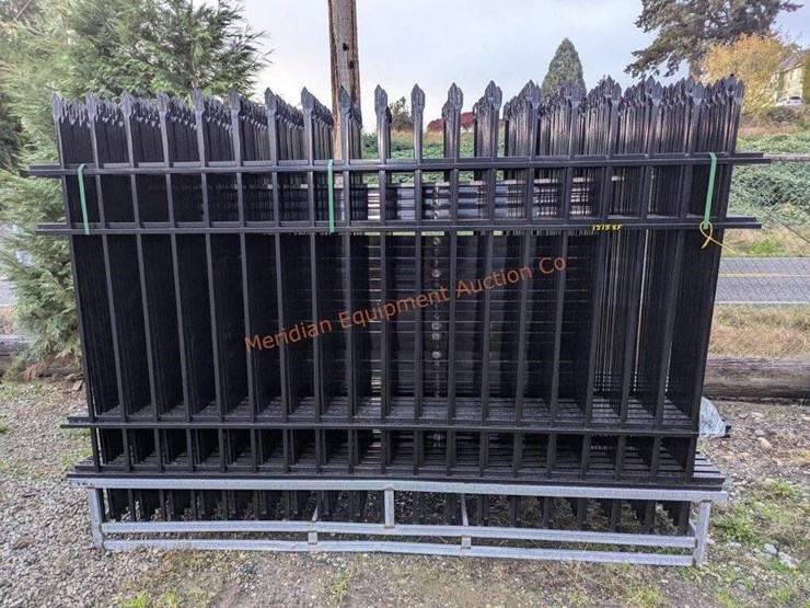 10'-x-7'-wrought-iron-style-steel-site-fence-image-1