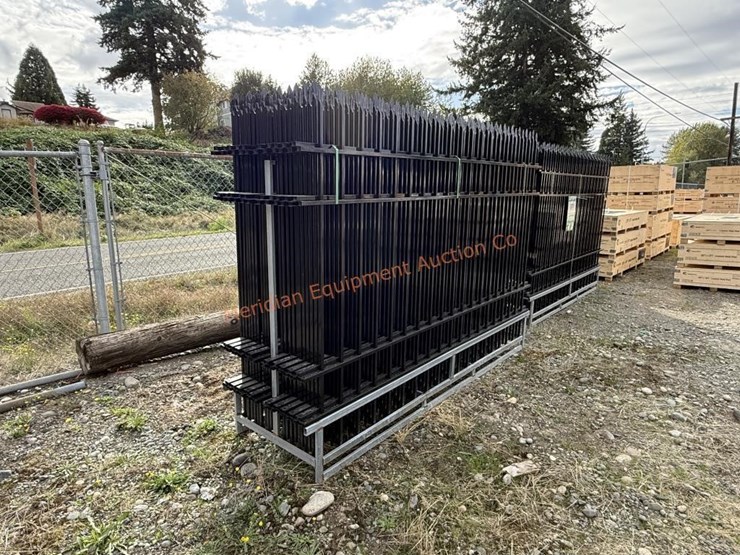 10'-x-7'-wrought-iron-style-steel-site-fence-image-4