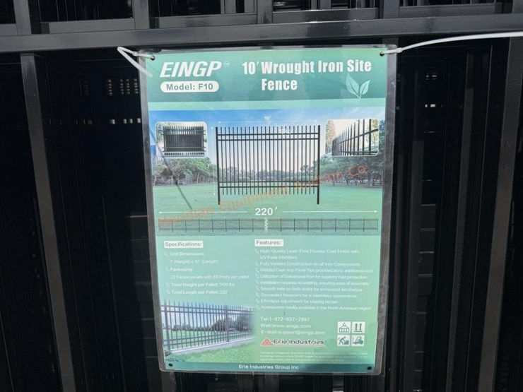 10'-x-7'-wrought-iron-style-steel-site-fence-image-8