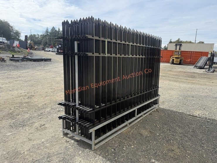 10'-x-7'-wrought-iron-style-steel-site-fence-image-5