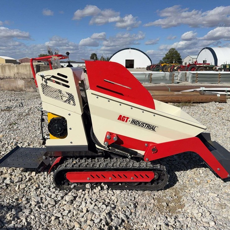AGT Industrial QHT500FL Mini Tracked Dumper – 530kg Capacity, 212cc Engine