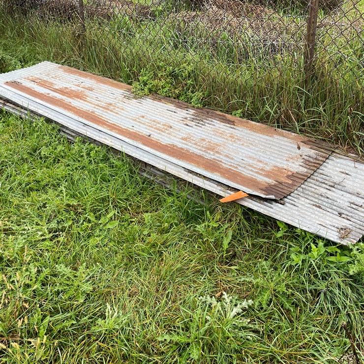 #9612 • (17) Pieces of Galvanized Steel Siding