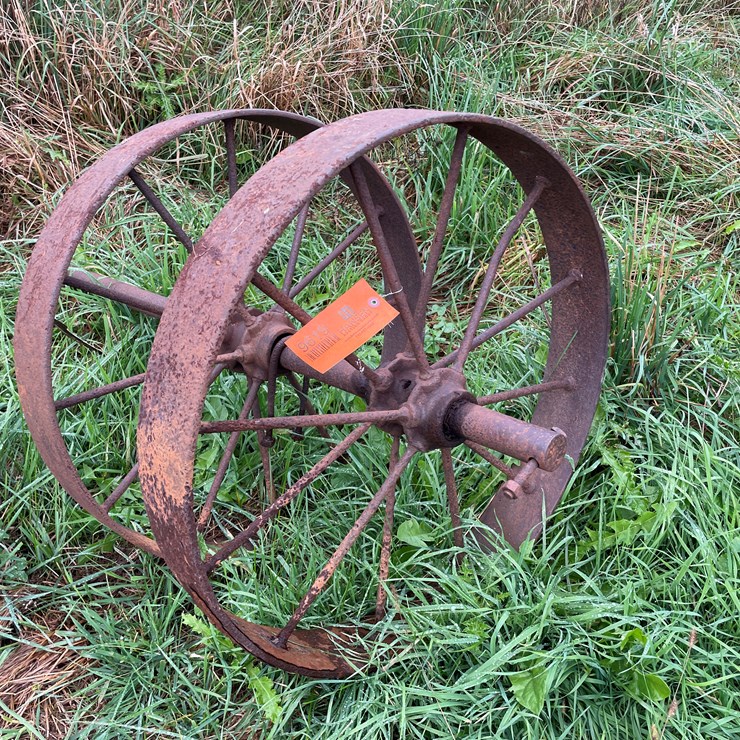 #9619 • (2) Vintage Steel Wheels