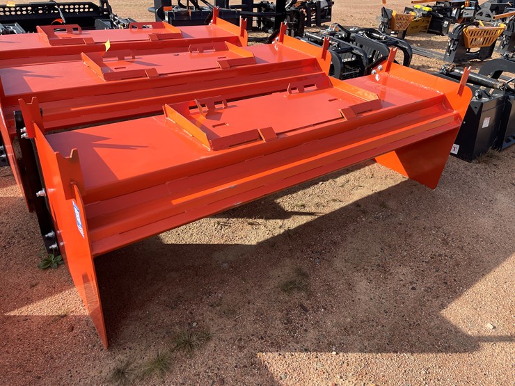 #4082-•-8'-hd-snow-pusher-with-pull-back-attachment-image-1