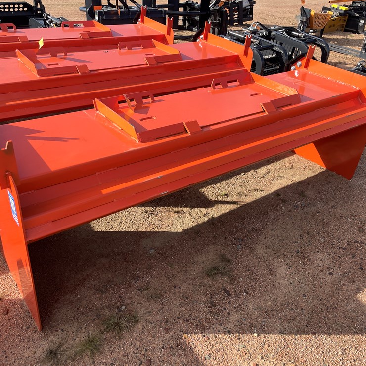 #4082 • 8' HD Snow Pusher with Pull-Back Attachment