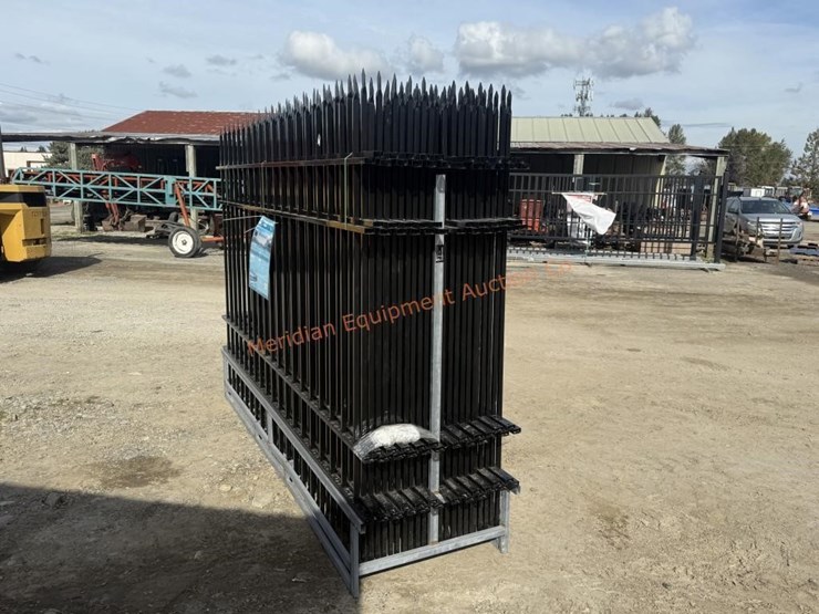 10'-x-7'-wrought-iron-style-steel-site-fence-image-3