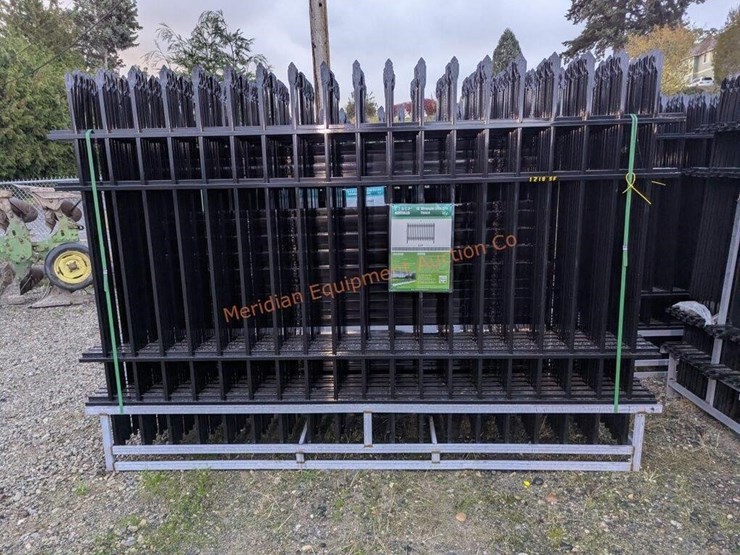 10'-x-7'-wrought-iron-style-steel-site-fence-image-1