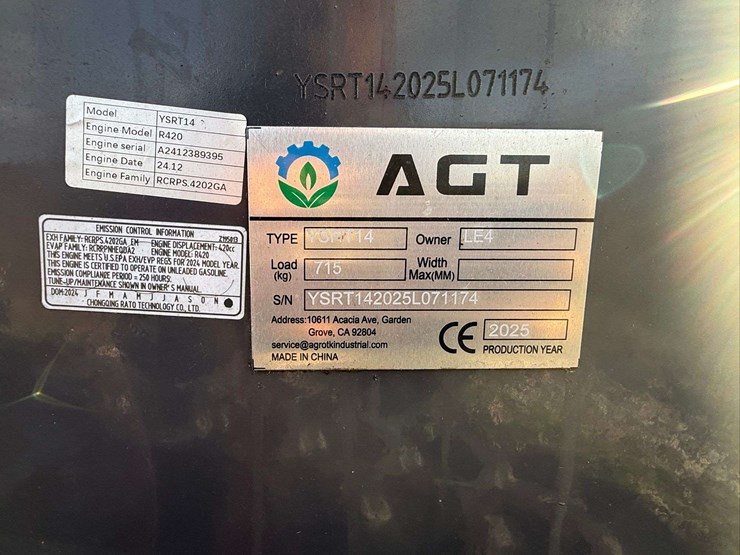 2025-agt-ysrt14-mini-track-loader,-420cc-gas-image-7