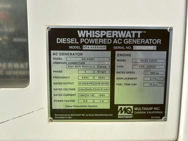 2014-multiquip-whisperwatt-40kw-three-phase-diesel-generator-image-4