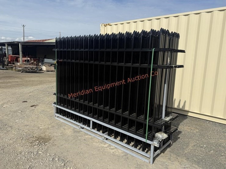 10'-x-7'-wrought-iron-style-steel-site-fence-image-3