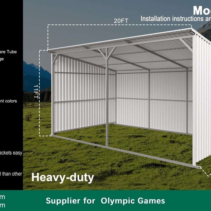 20FTx12FT Livestock Metal Shed