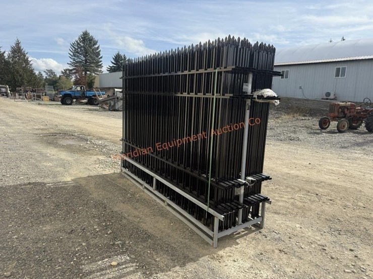 10'-x-7'-wrought-iron-style-steel-site-fence-image-5