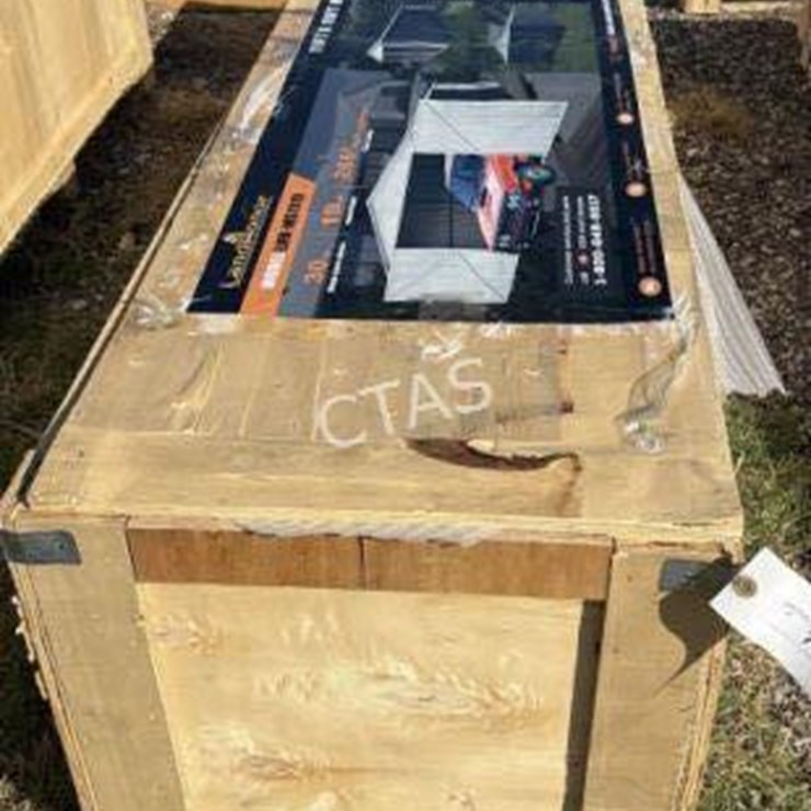 #7 • 11' x 19' Metal Garage Shed w/ Double Front Doors