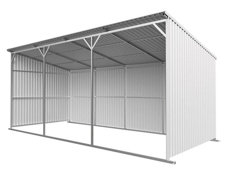 kj-heavy-duty-25'-x-12'-livestock-metal-shed,-m/n-k2512,-unused-image-3