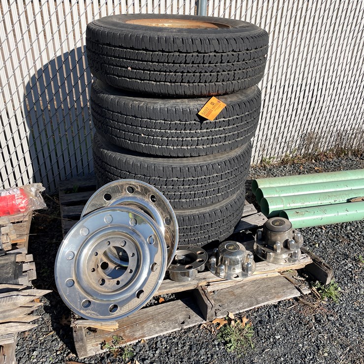 #5692 • (4) Firestone TransForce HT Tires on 8-Bolt Wheels