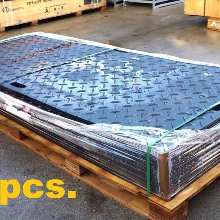 [15] ABOSS Diamond Plated Ground Protection Mats, Approx. 3.5' x 7.8' x .5", Unused, Retail: $3,700