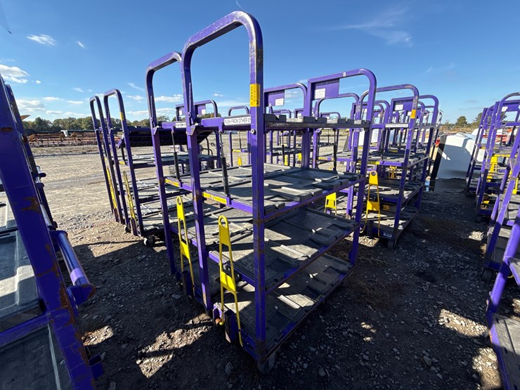 #28435-•-lot-of-(2)-industrial-warehouse-carts-image-2