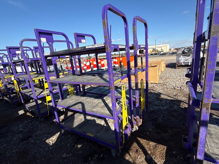 #28432-•-lot-of-(2)-industrial-warehouse-carts-image-1