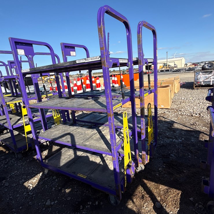 #28432 • Lot of (2) Industrial Warehouse Carts