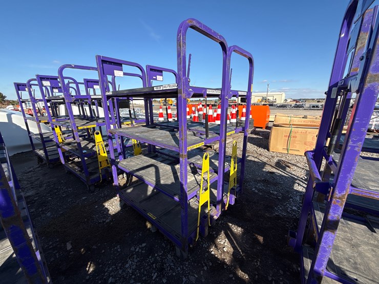 #28434-•-lot-of-(2)-industrial-warehouse-carts-image-1