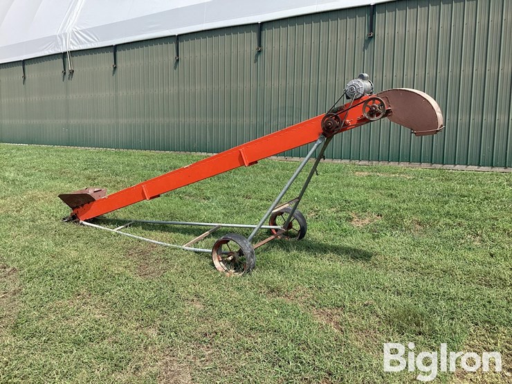 homemade-6"-x-15'-conveyor-w/electric-motor-image-7