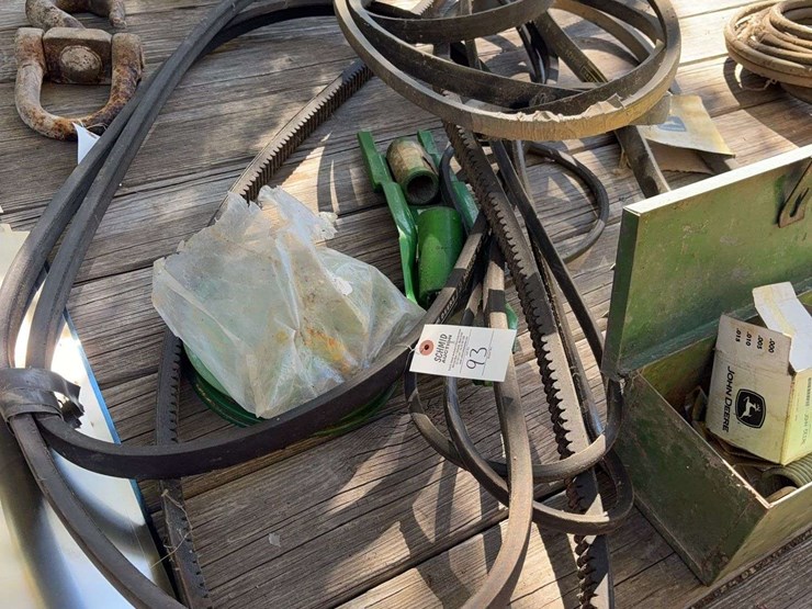 new-john-deere-combine-belts-and-parts,-pulleys,-and-toolbox.-image-2