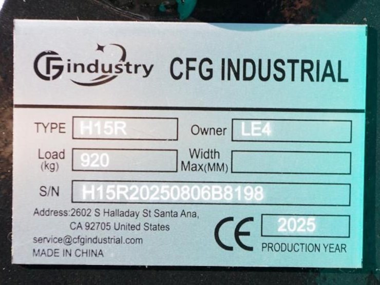 2025-cfg-industrial-h15r-mini-excavator-w/-pilot-system,-gasoline-engine,-unused-image-2