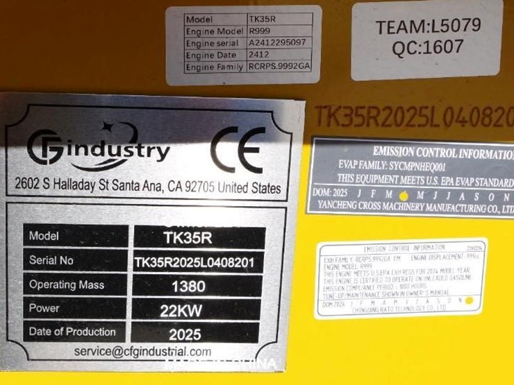 2025-cfg-industrial-skid-steer-loader-w/-cab,-rato-gasoline-engine,-30hp,-36"-bucket,-m/n-tk35r-image-2
