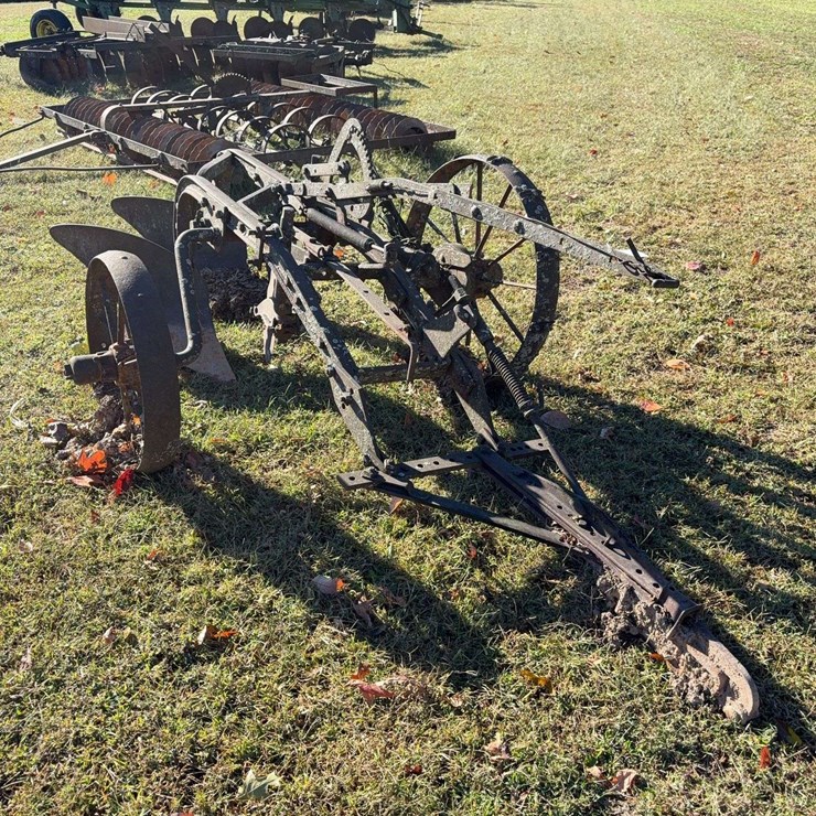 Pull Type 2 Bottom Plow, with steel wheels