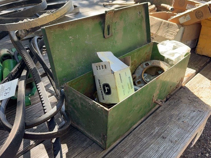new-john-deere-combine-belts-and-parts,-pulleys,-and-toolbox.-image-3