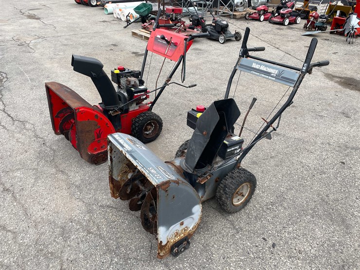 #14029-•-(2)-yard-machines-snow-blowers-(o4)-image-1