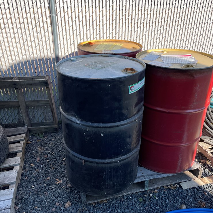 #5699 • (3) 55 Gallon Steel Drums