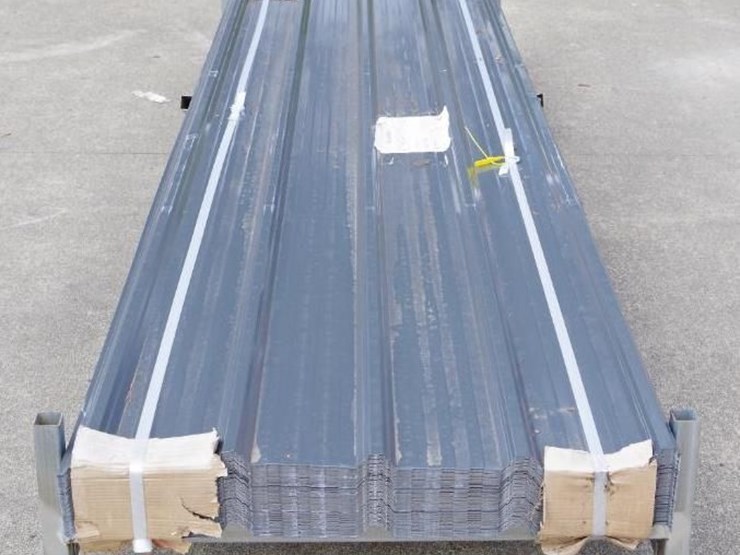 [200]-aboss-116.3"-x-35.8"-corrugated-steel-panels,-baked-paint-surface,-unused-image-2