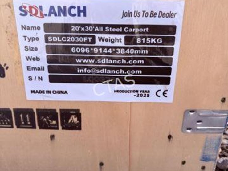 #24-•-20'-x-30'-all-steel-carport-w/-enclosed-side-walls-image-3