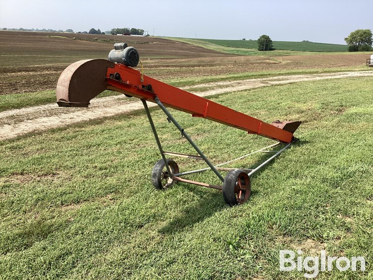 homemade-6"-x-15'-conveyor-w/electric-motor-image-5