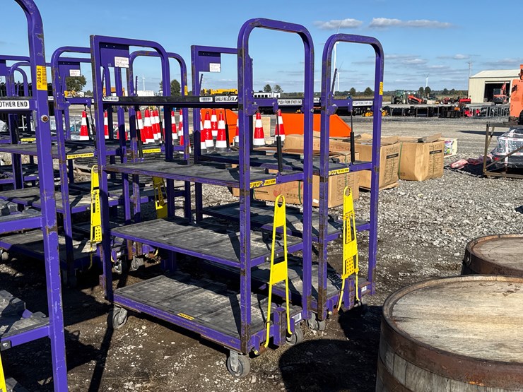 #28433-•-lot-of-(2)-industrial-warehouse-carts-image-1