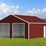 kj-heavy-duty-33'-x-25'-double-garage-steel-barn-shed,-m/n-k3325g,-unused-image-1