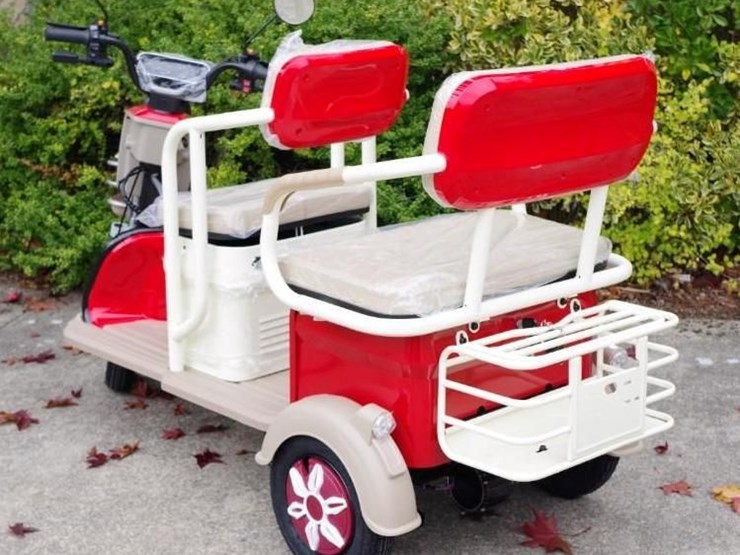 black-gold-electric-leisure-tricycle/mini-tourist-car/mini-golf-cart,-red,-unused,-assembled-image-8