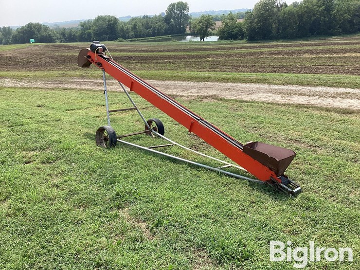 homemade-6"-x-15'-conveyor-w/electric-motor-image-3