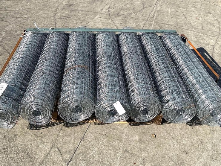 [7]-aboss 5'-x-33'-rolls-galvanized-steel-wire-field-fencing,-unused-image-2