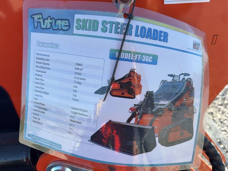 future-ft36c-skid-steer-loader---electric-start,-open-station,-40"-bucket-image-2