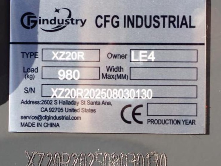 2025-cfg-industrial-xz20r-mini-excavator,-rato-gasoline-engine,-unused-image-2