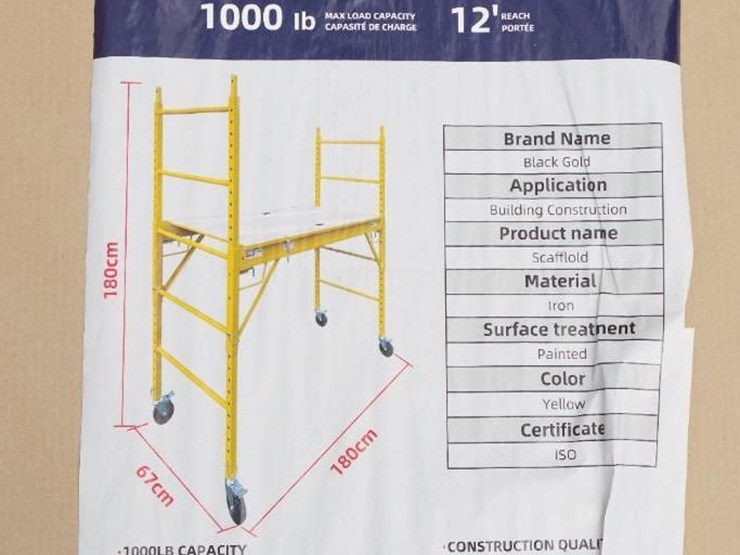black-gold-1,000-lbs.-capacity-multi-use-scaffold,-unused-image-2