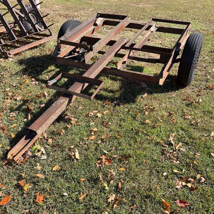 Pull Type Trailer, Homemade, 5 1/2ft x 5 1/2f frame,