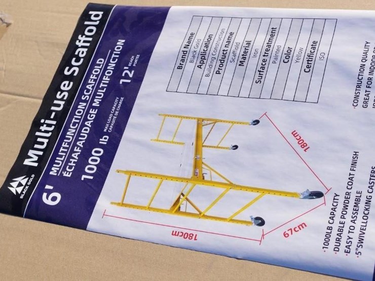 black-gold-1,000-lbs.-capacity-multi-use-scaffold,-unused-image-4