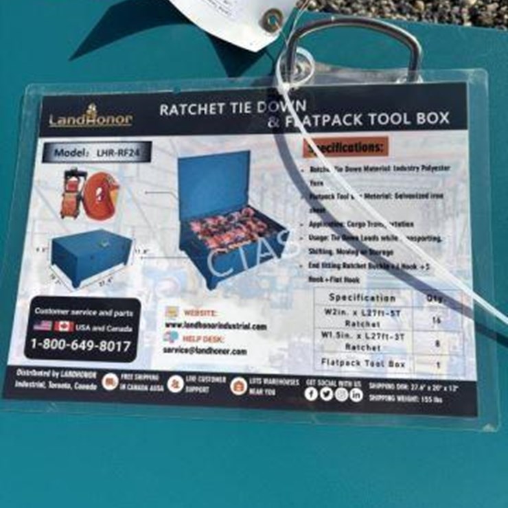 #3 • Ratchet Tie Down & Flat Pack Tool Box