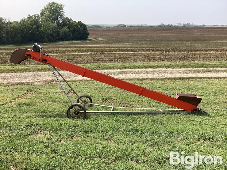 homemade-6"-x-15'-conveyor-w/electric-motor-image-4