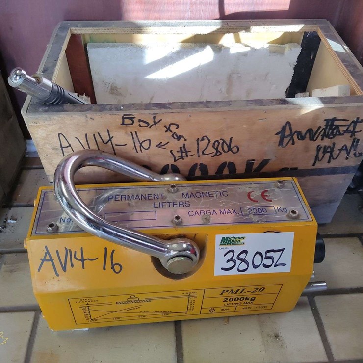 Unused PML-20 2000KG Magnetic Lifter