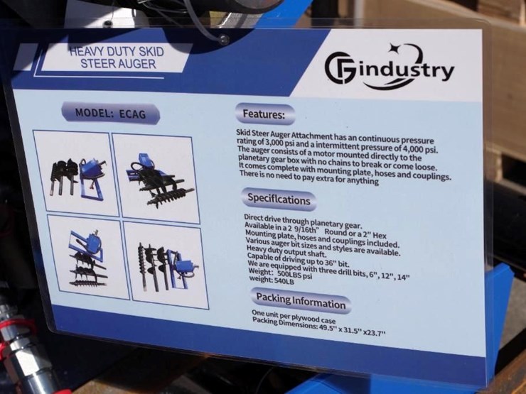 cfg-industrial-heavy-duty-skid-steer-auger-attachment-w/-(3)-drill-bits:-6",-12"-&-14",-m/n-ecag-image-3